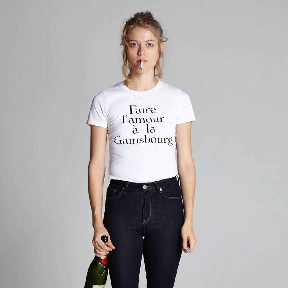 L’ecole does Femmes Faire L'amour à La Gainsbourg White Tee